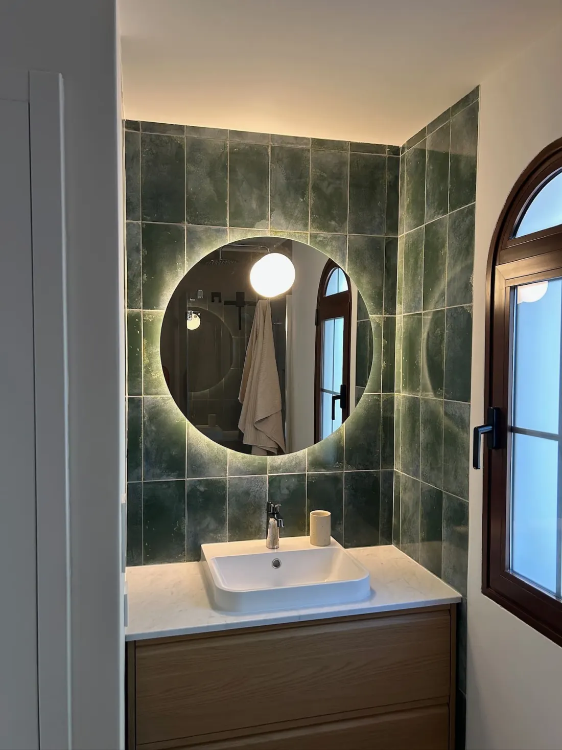 The green bathroom